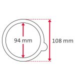 واشر شیشه مربا 108*94 عددی WestMark - Image 6