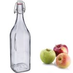 بطری شیشه مربع 1لیتر درقفلی WestMark - Image 3