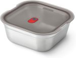 ظرف غذا مربع 1400 استیل درب سوپاپ Black+Blum - تصویر 5